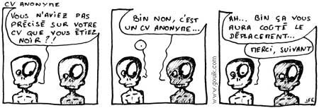 CV Anonyme, nov. 2009